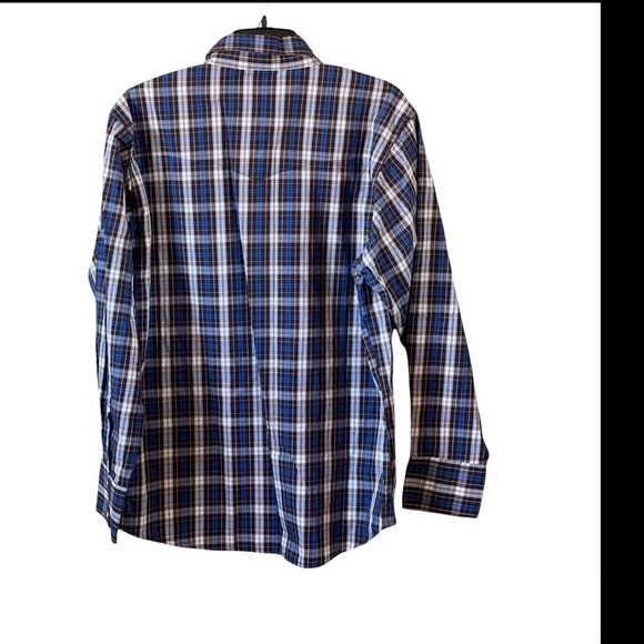 Wrangler size large pearl snap rodeo western shirt work wear - Picture 2 of 16